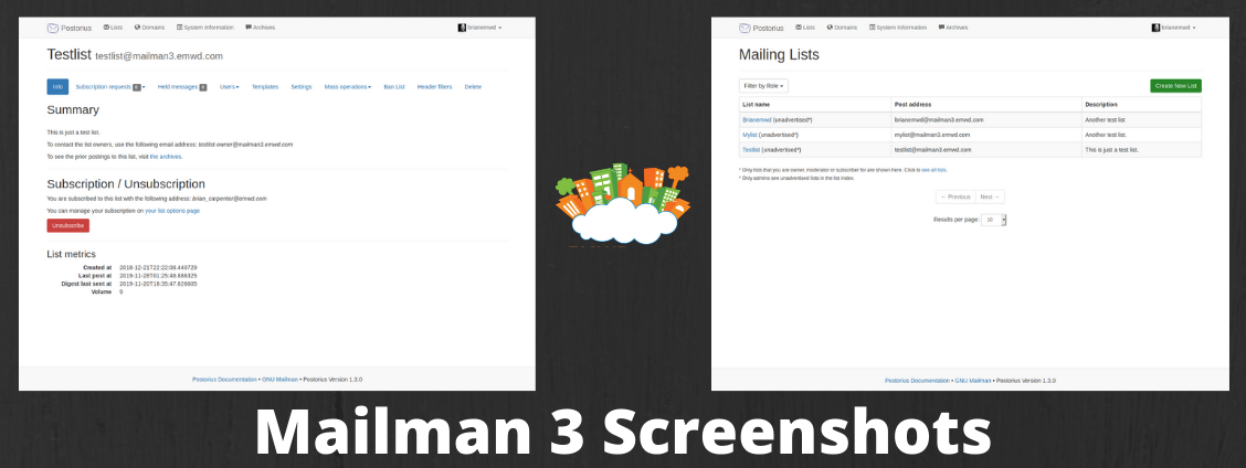 Mailman 3 Screenshots - Web Hosting Done Smarter And Faster - EMWD